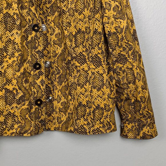 Stephan Janson Woman’s Animal Print Jacket Size 56 US 20 Vintage Made in italy - Picture 7 of 9